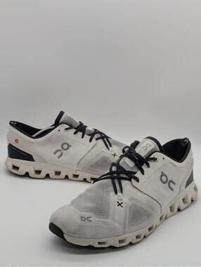 On Running Cloud X 3 Shoes White Black Athletic Running Shoes Mens Size 12.5